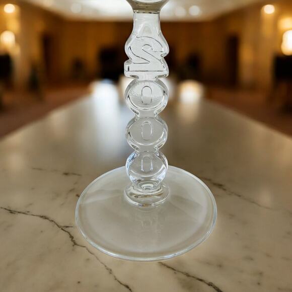 Vintage New Year Eve 2000 Millenium Champagne Party Glass Flute Barware - Picture 4 of 4